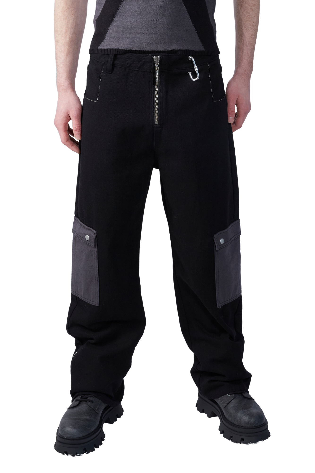Zipper Parachute Pants