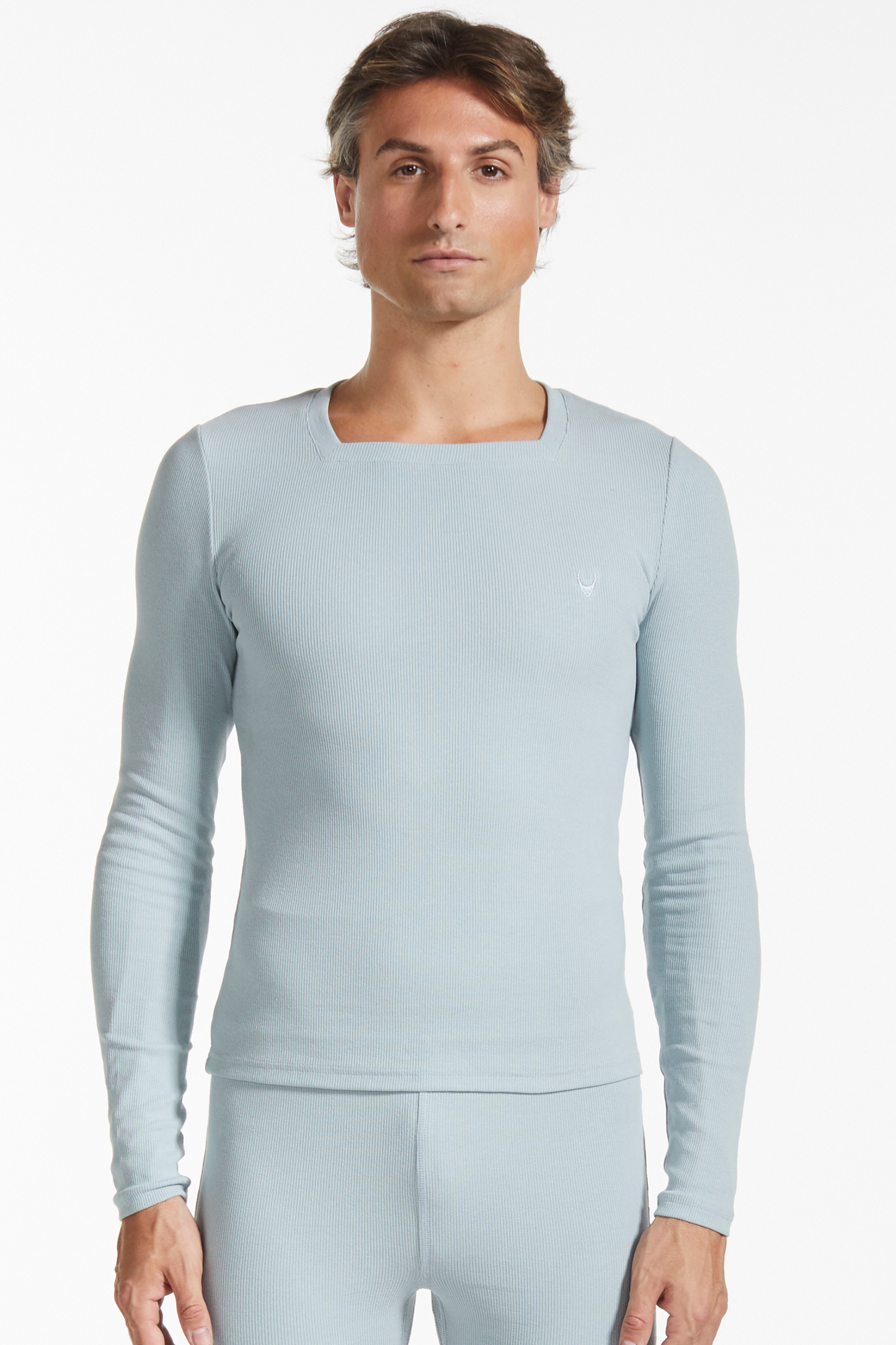 Essential Square Neck Ribbed Long Sleeve