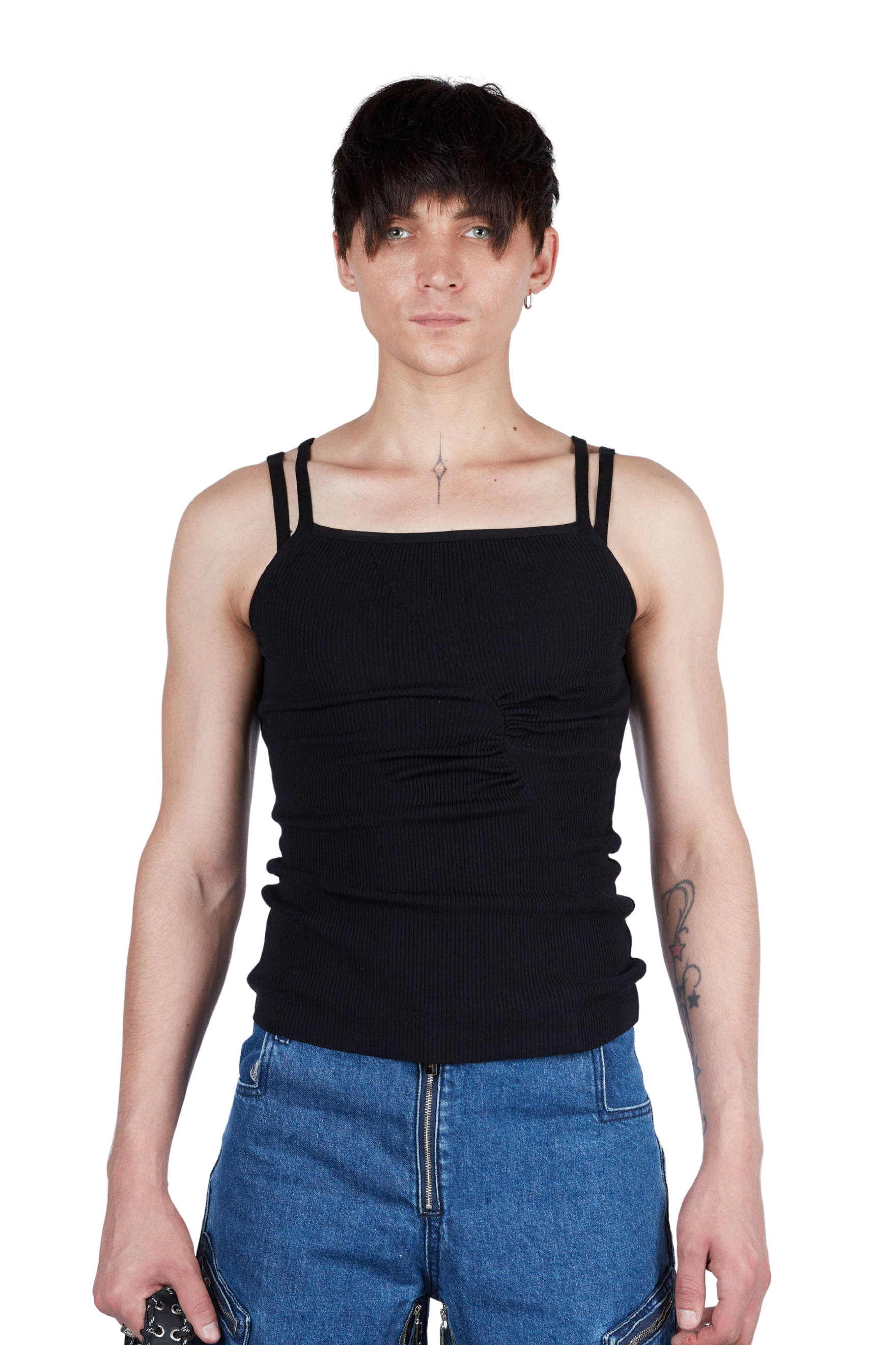 Essential Ruched Double Strap Top