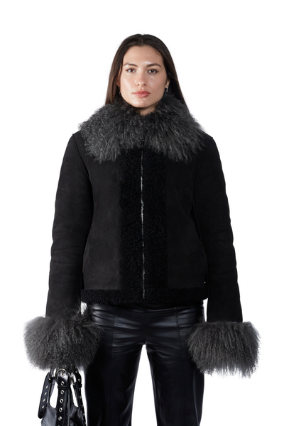 Faux Shearling Wave Jacket