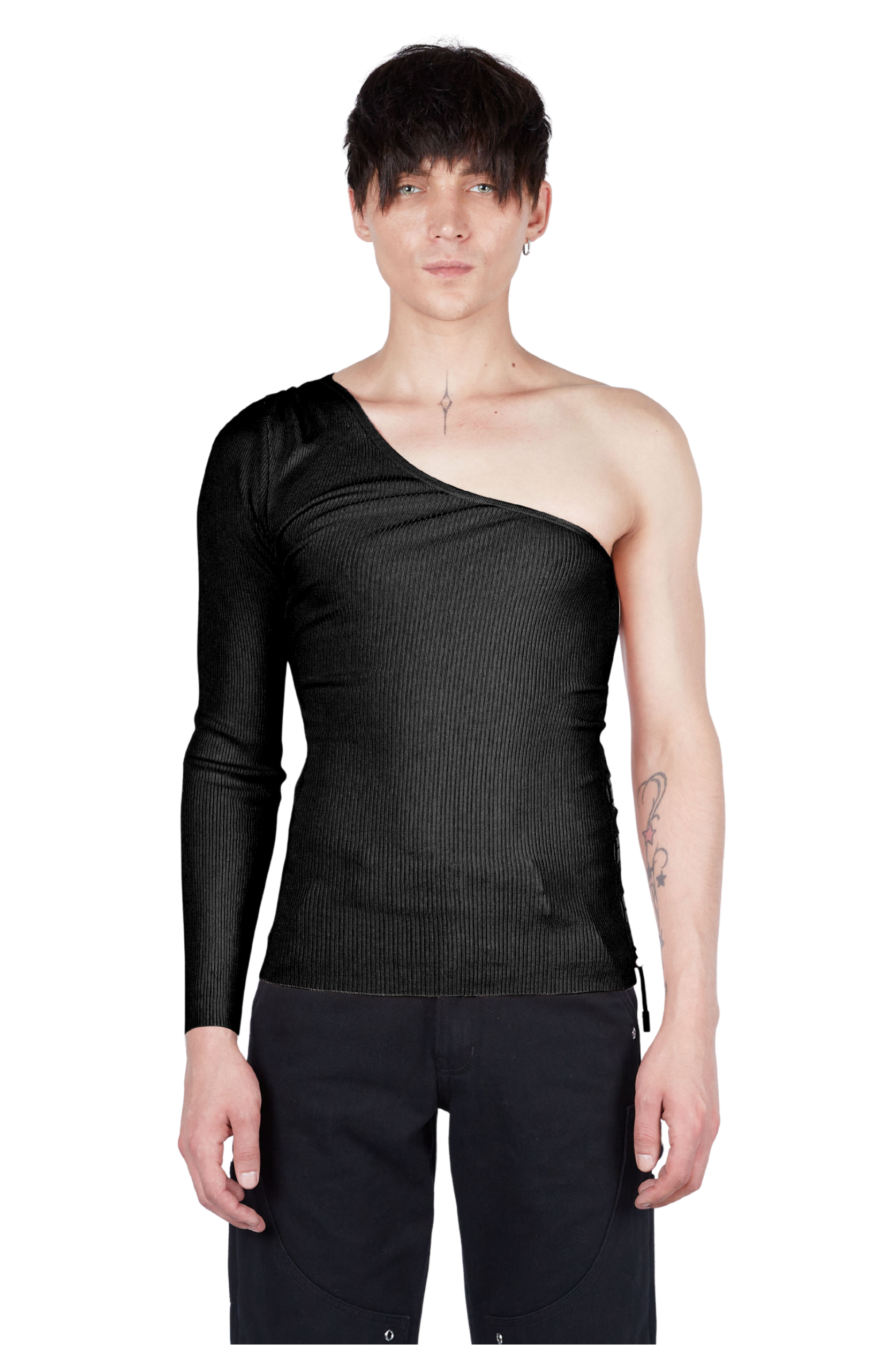 Essential One Sleeve Adjustable Top Black