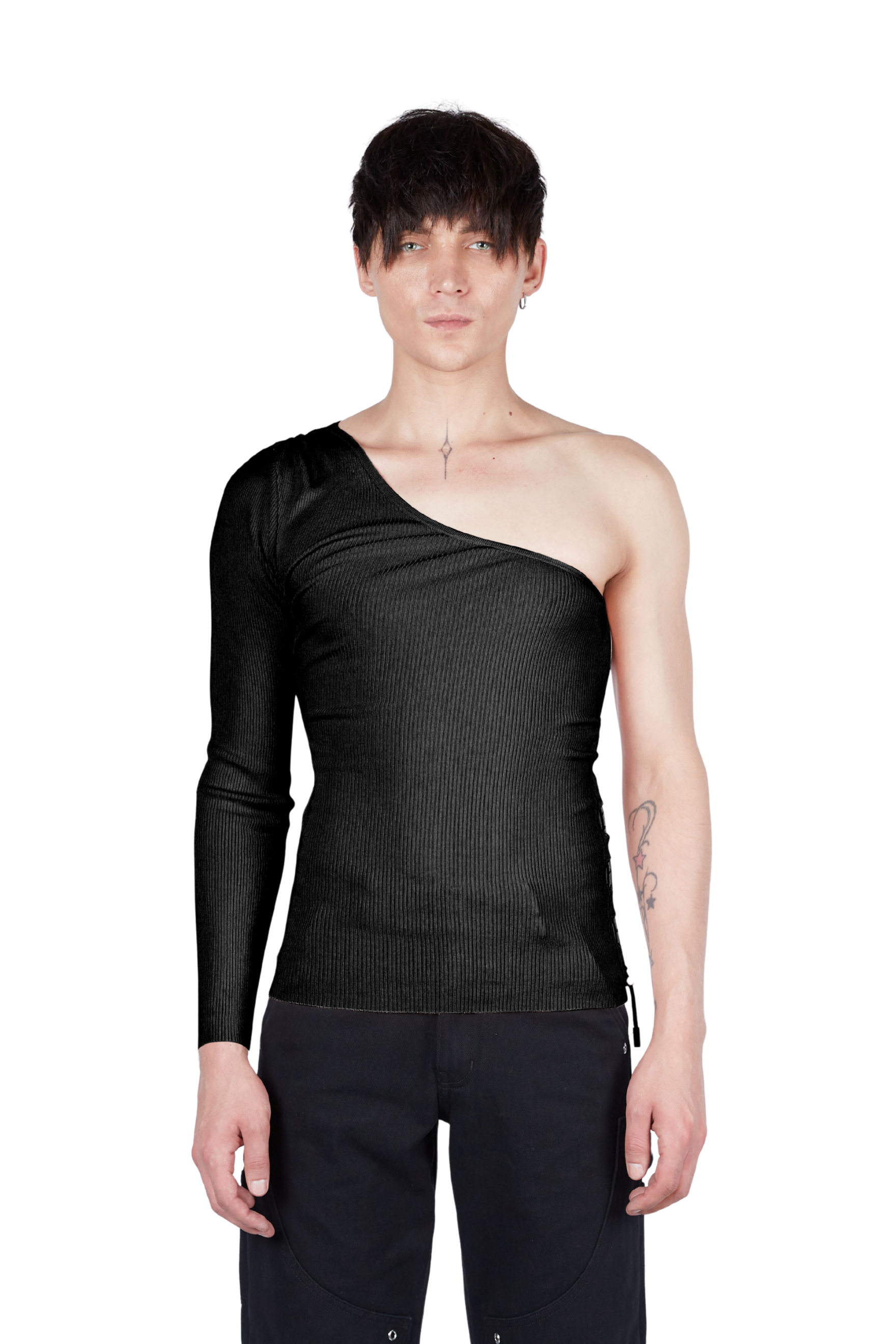 Essential One Sleeve Adjustable Top Black