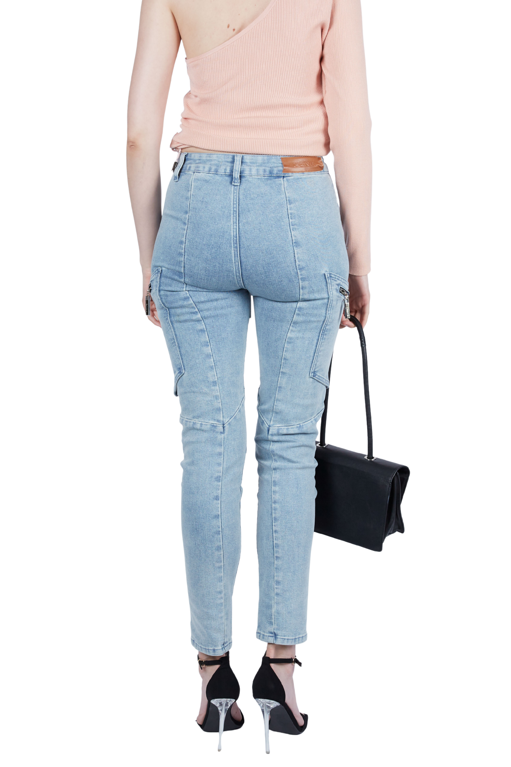 Zipper Ski Skinny Jeans