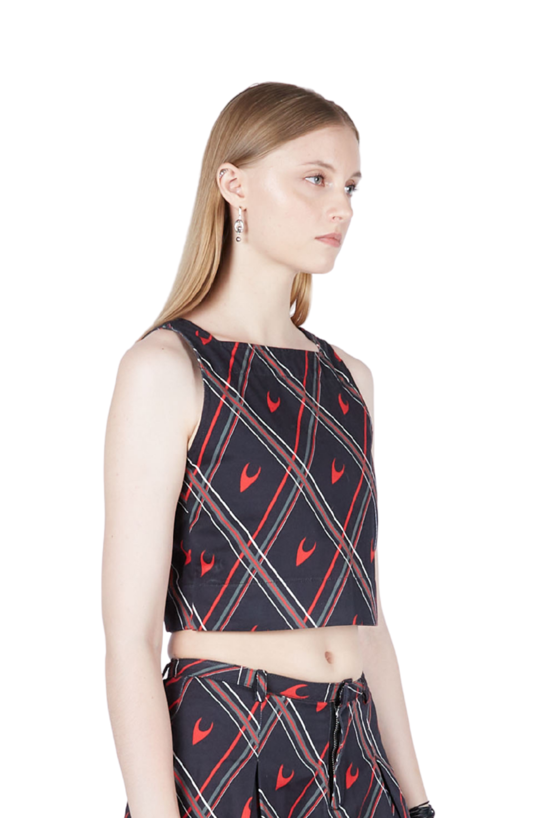 Plaid Print Cami Top