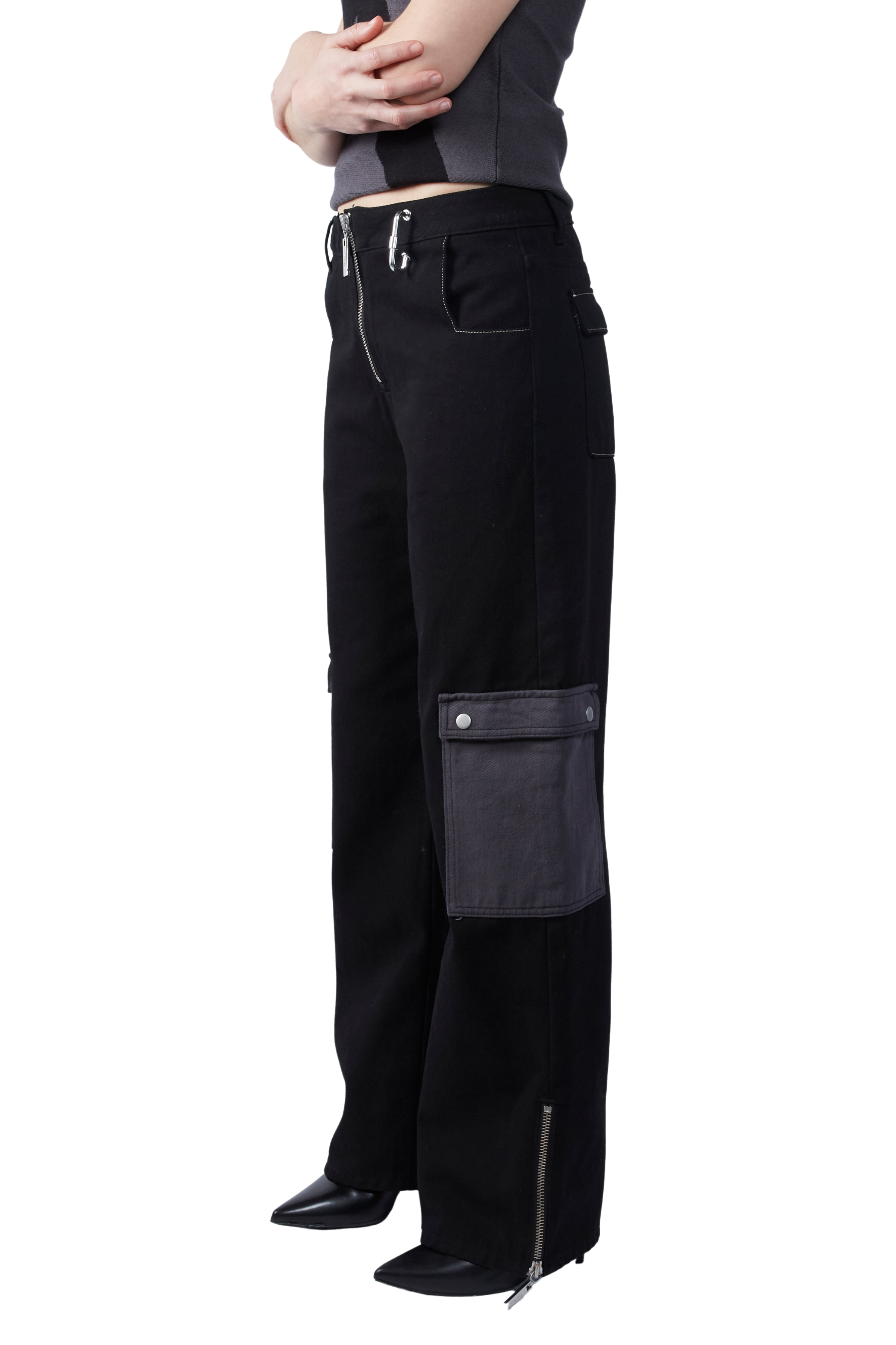Zipper Parachute Pants