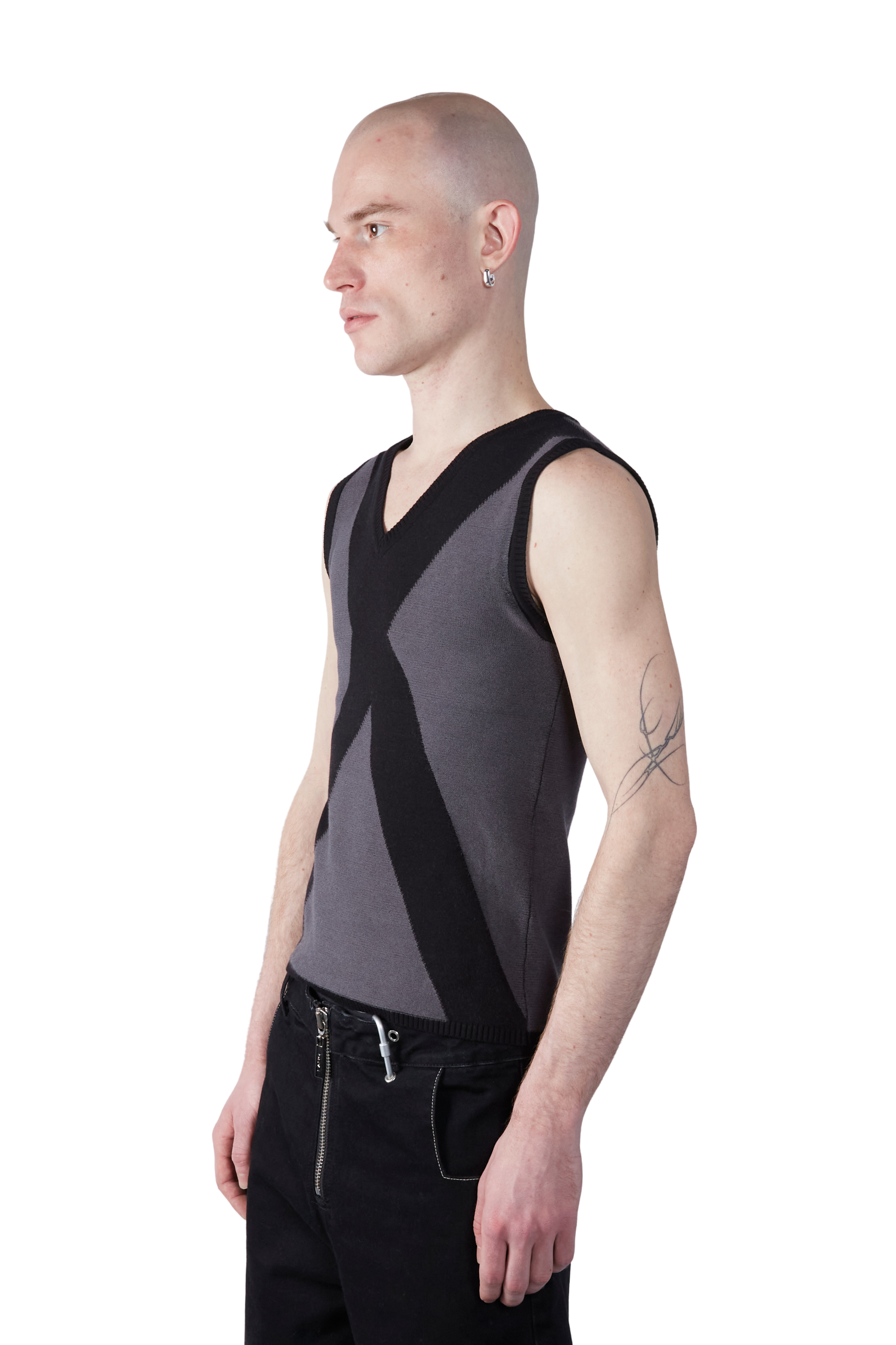 Cross V Neck Top