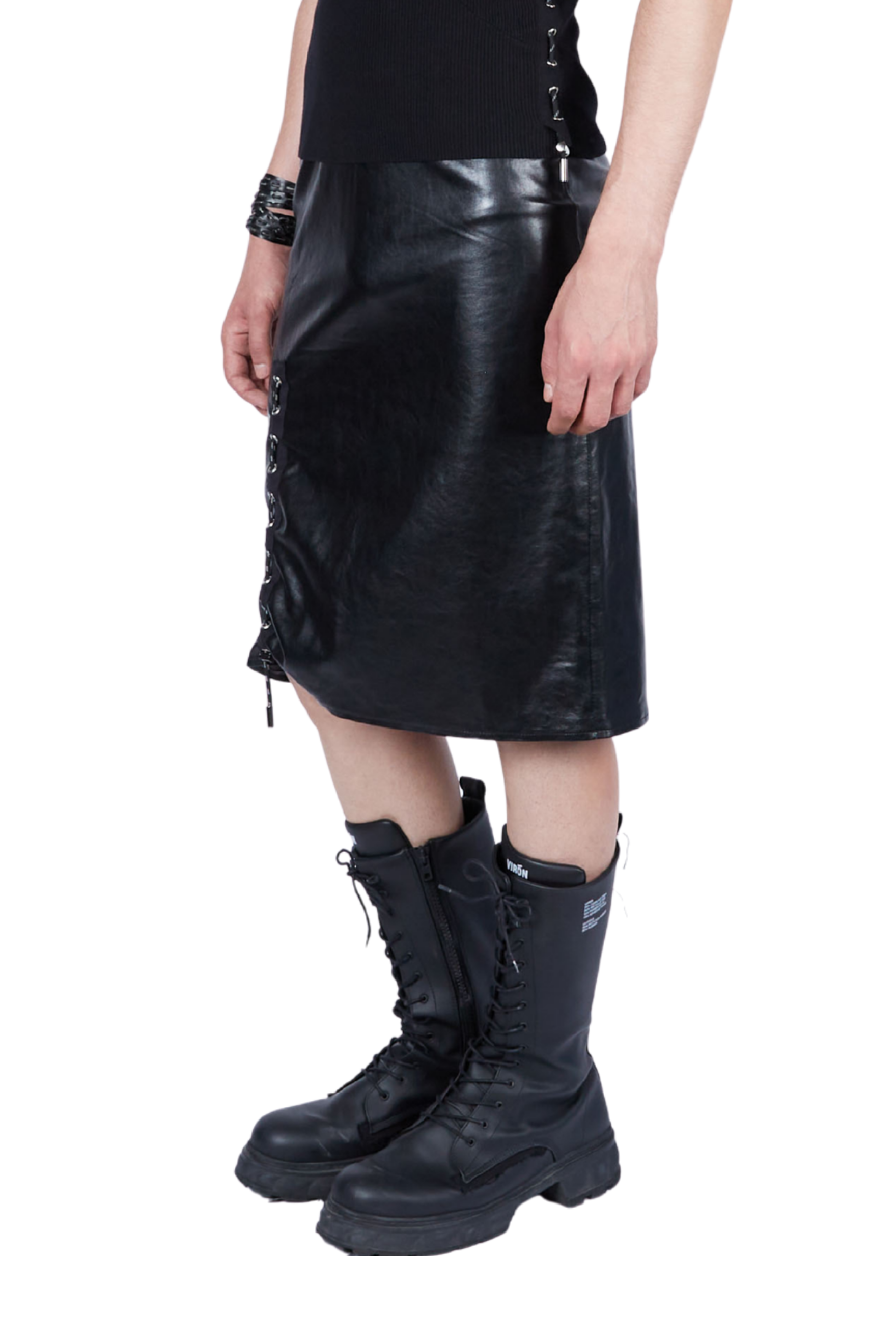 Vegan Leather Adjustable Skirt