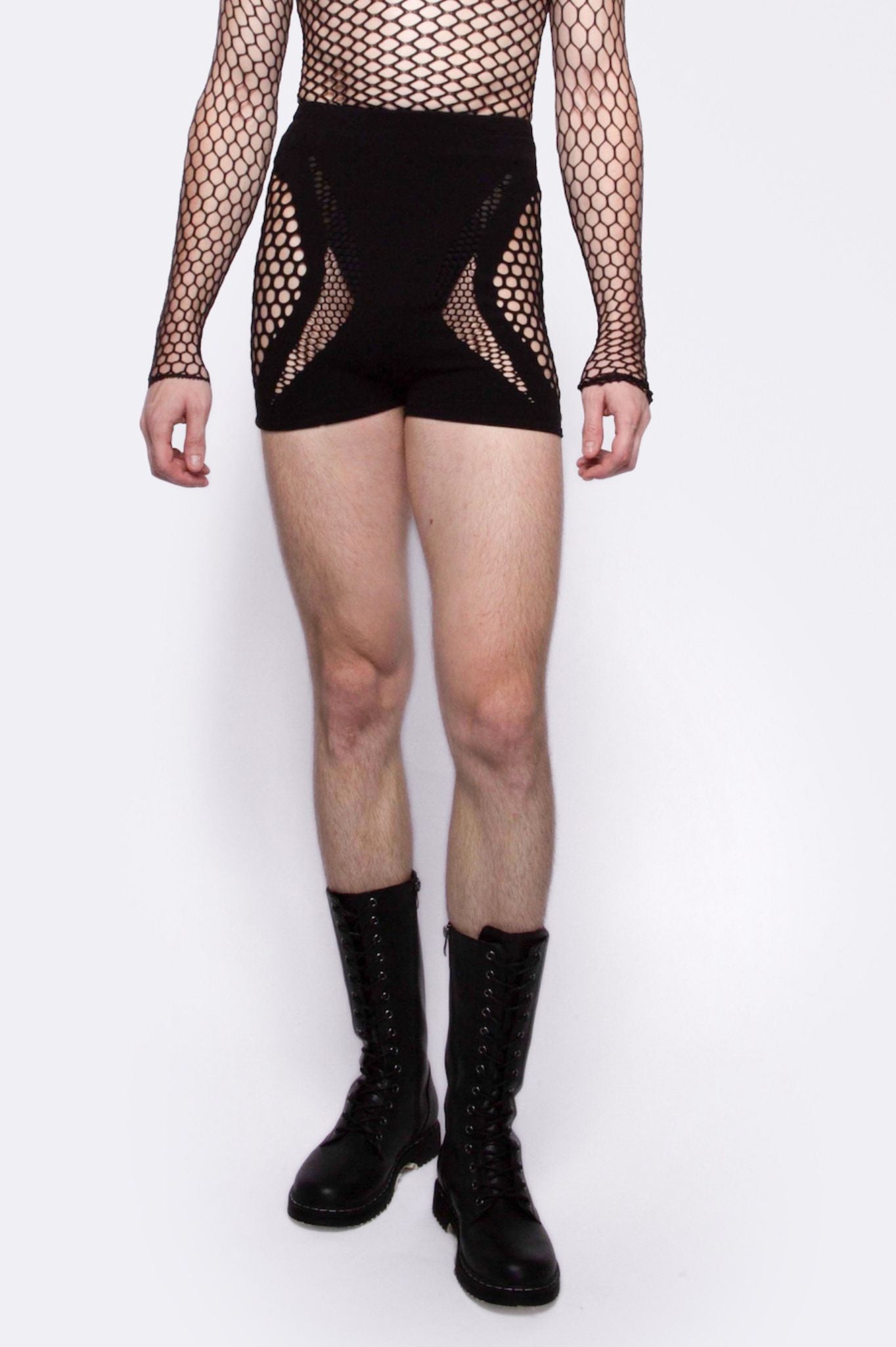 Fishnet Mesh Shorts