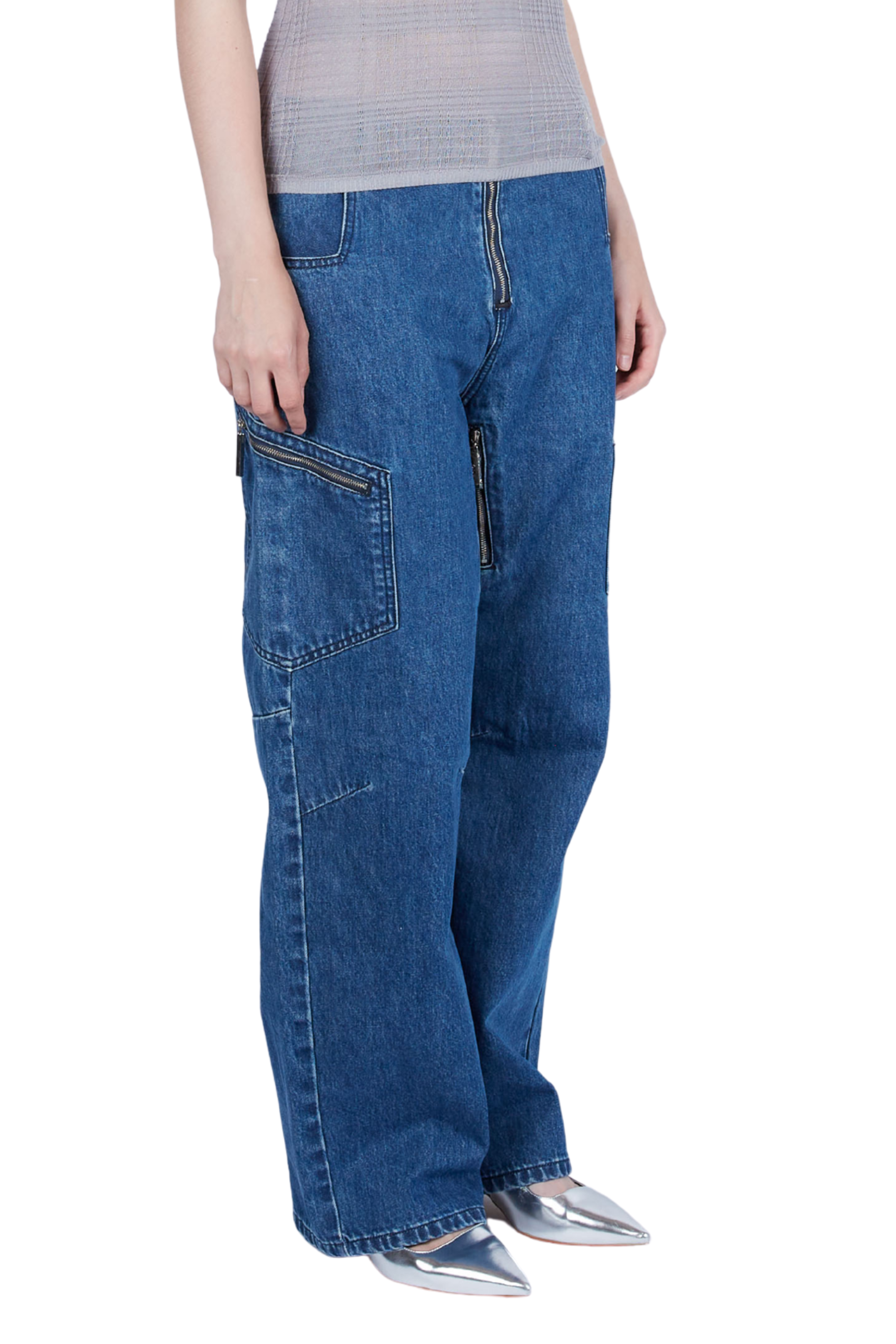 Zipper Ski Jean Medium Wash