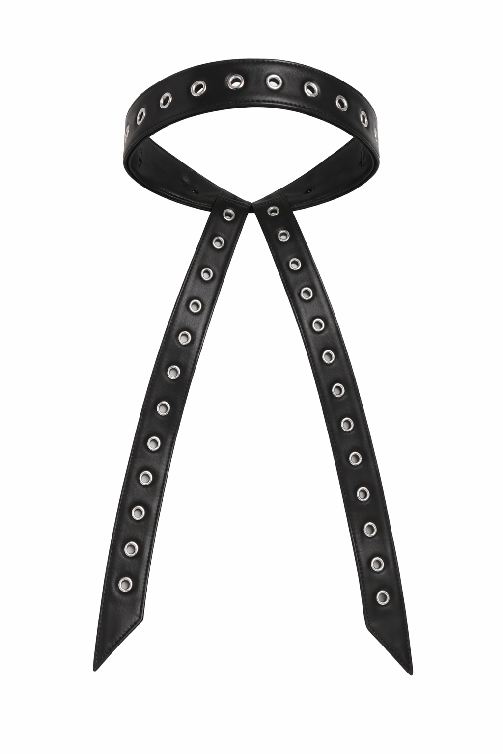 Vegan Leather Grommeted Hairband