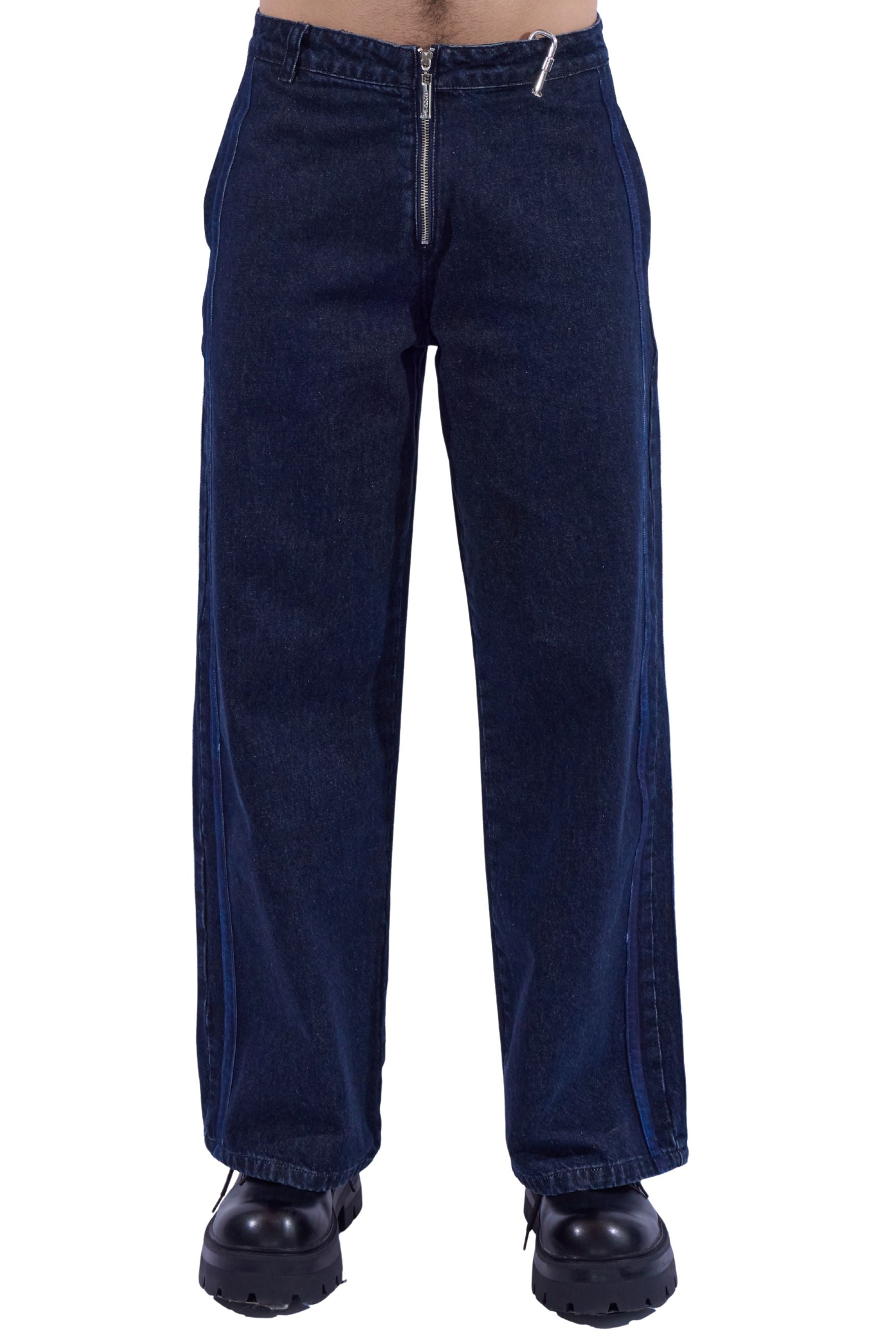 Double Stripe Denim Pants