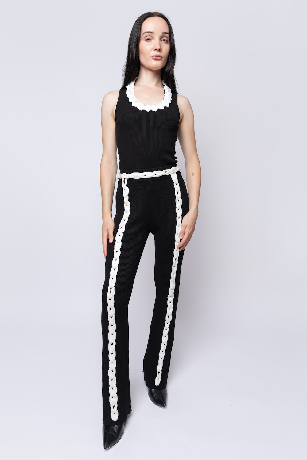 Chain Link Knitted Pants
