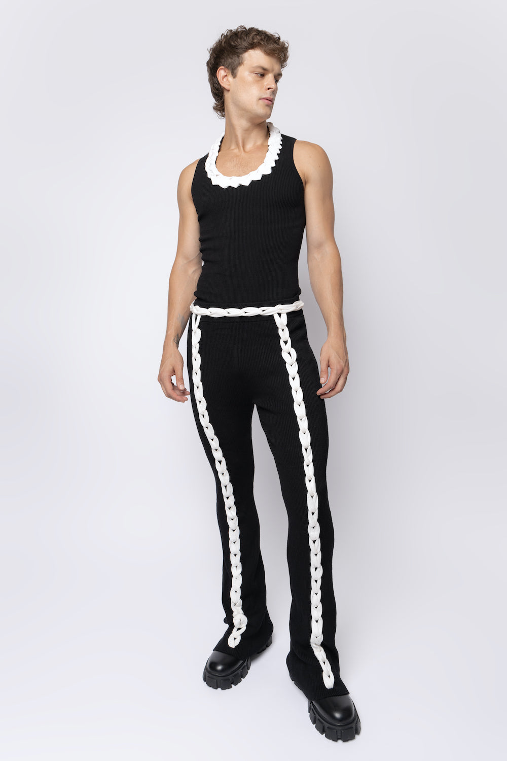 Chain Link Knitted Pants