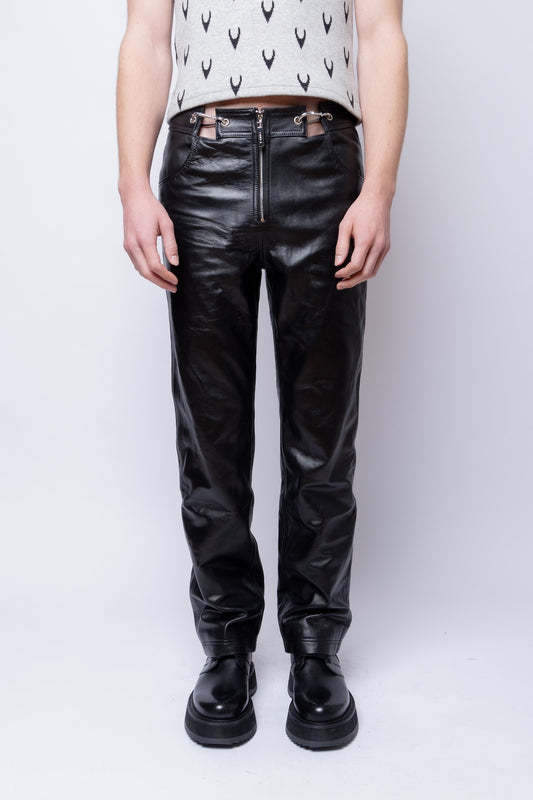 Leather Carabiner Pants