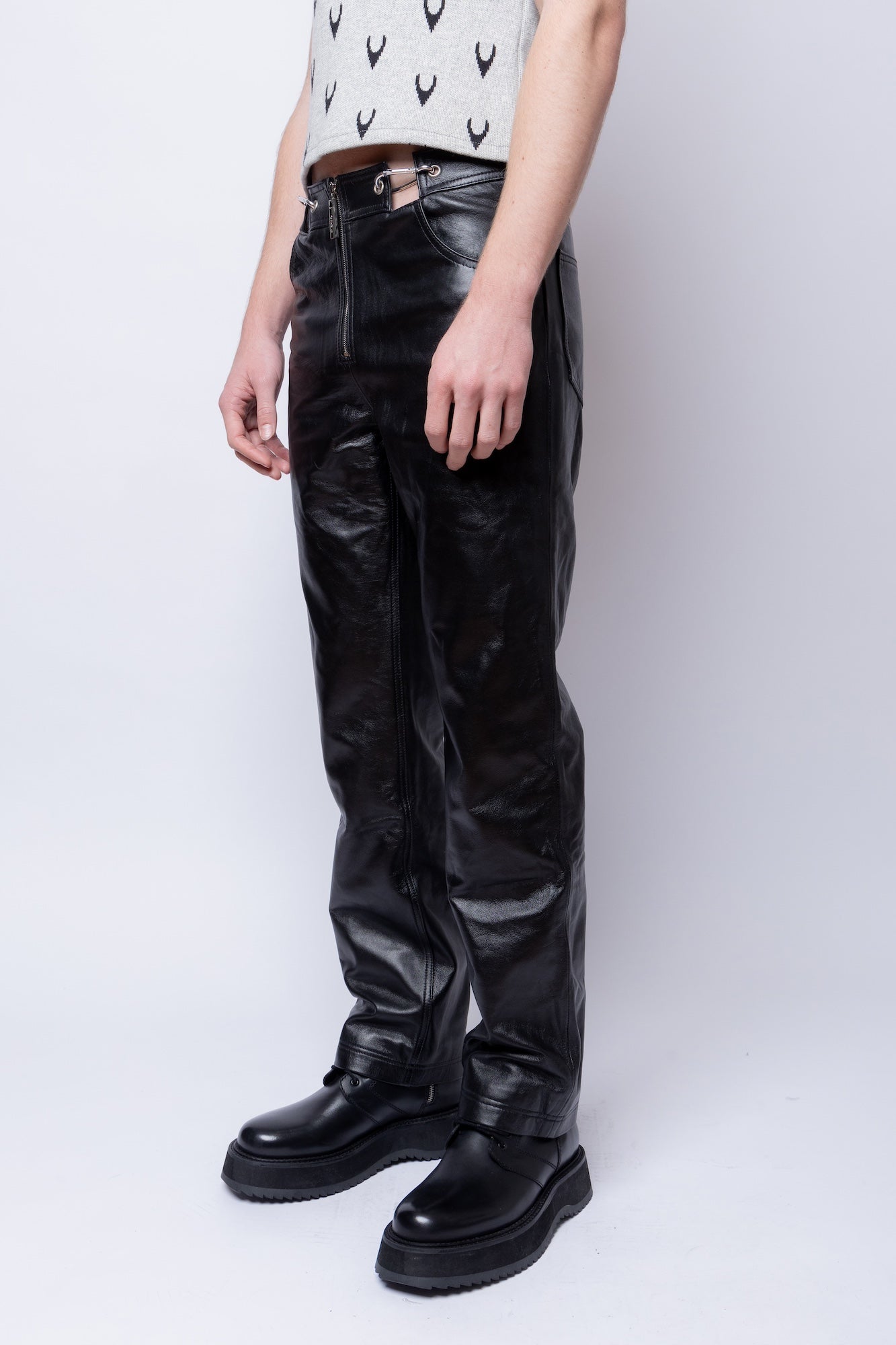 Leather Carabiner Pants