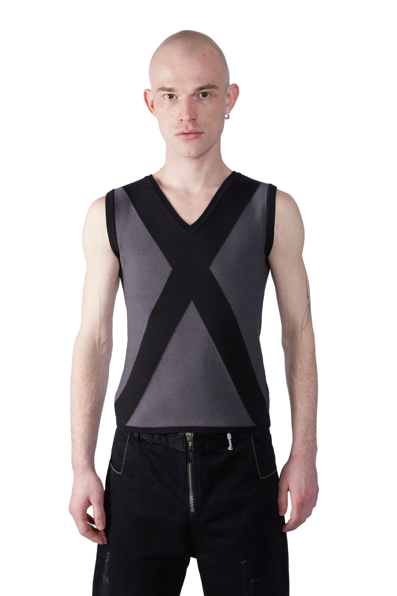 Cross V Neck Top