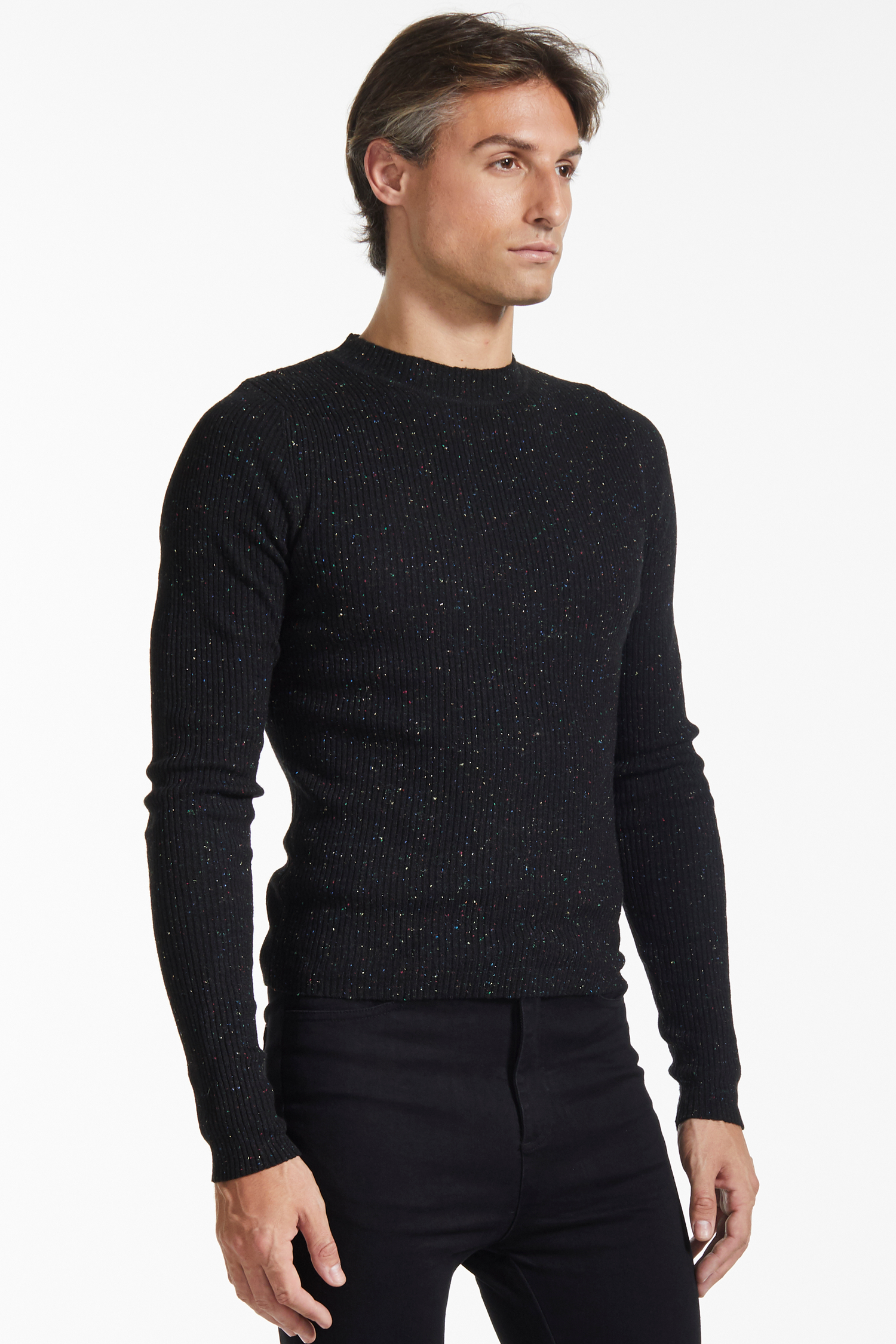 Ribbed 2025 crewneck sweater