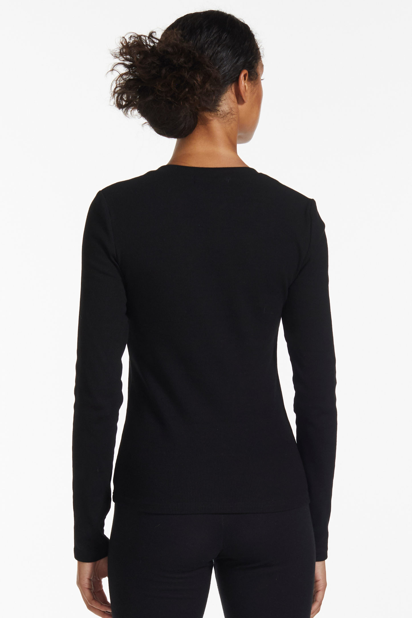 Essential Square Neck Ribbed Long Sleeve