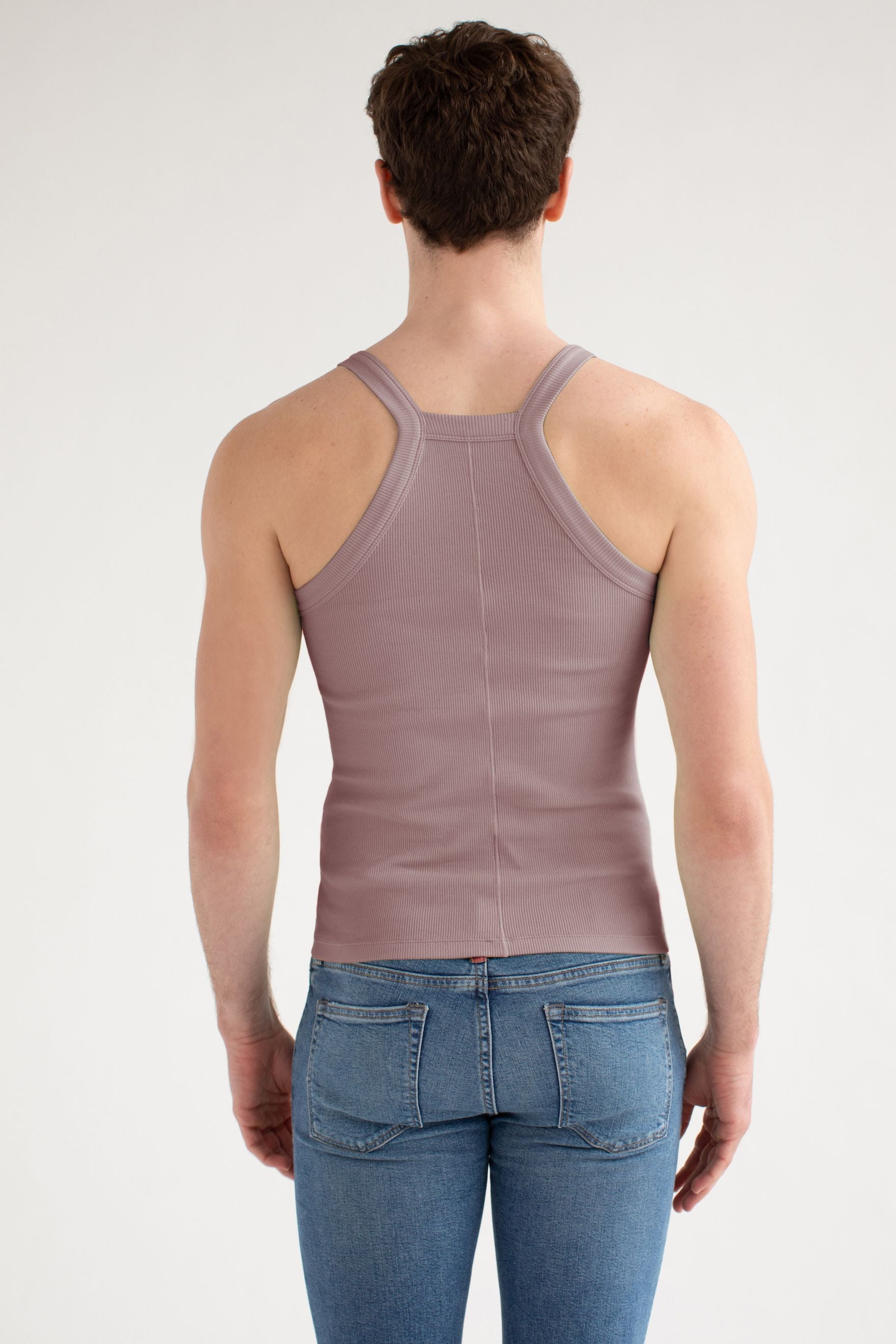 Essential Ribbed Tank Lilac