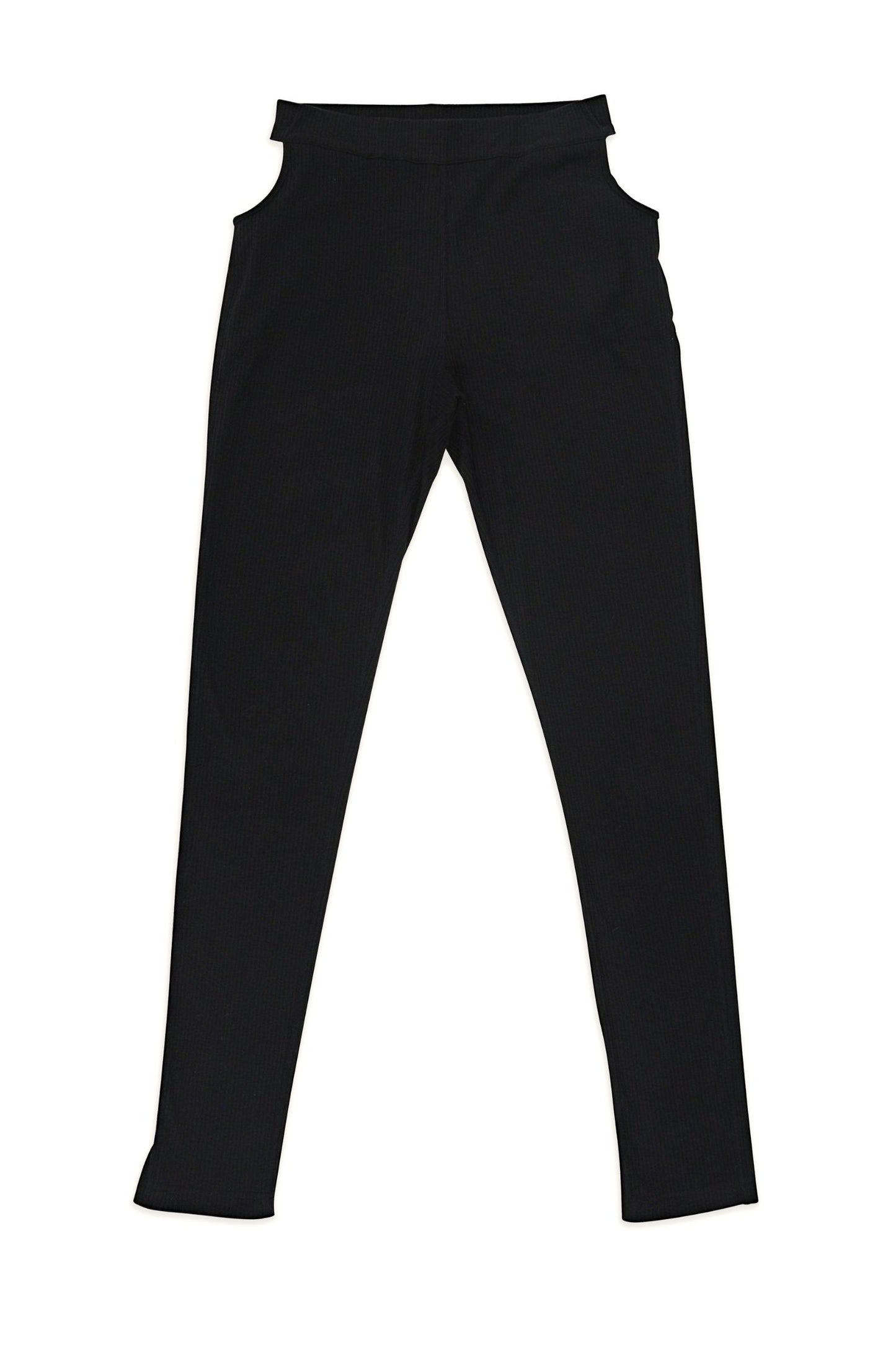 Essential Ribbed Sweatpants with Cut-Out Pockets